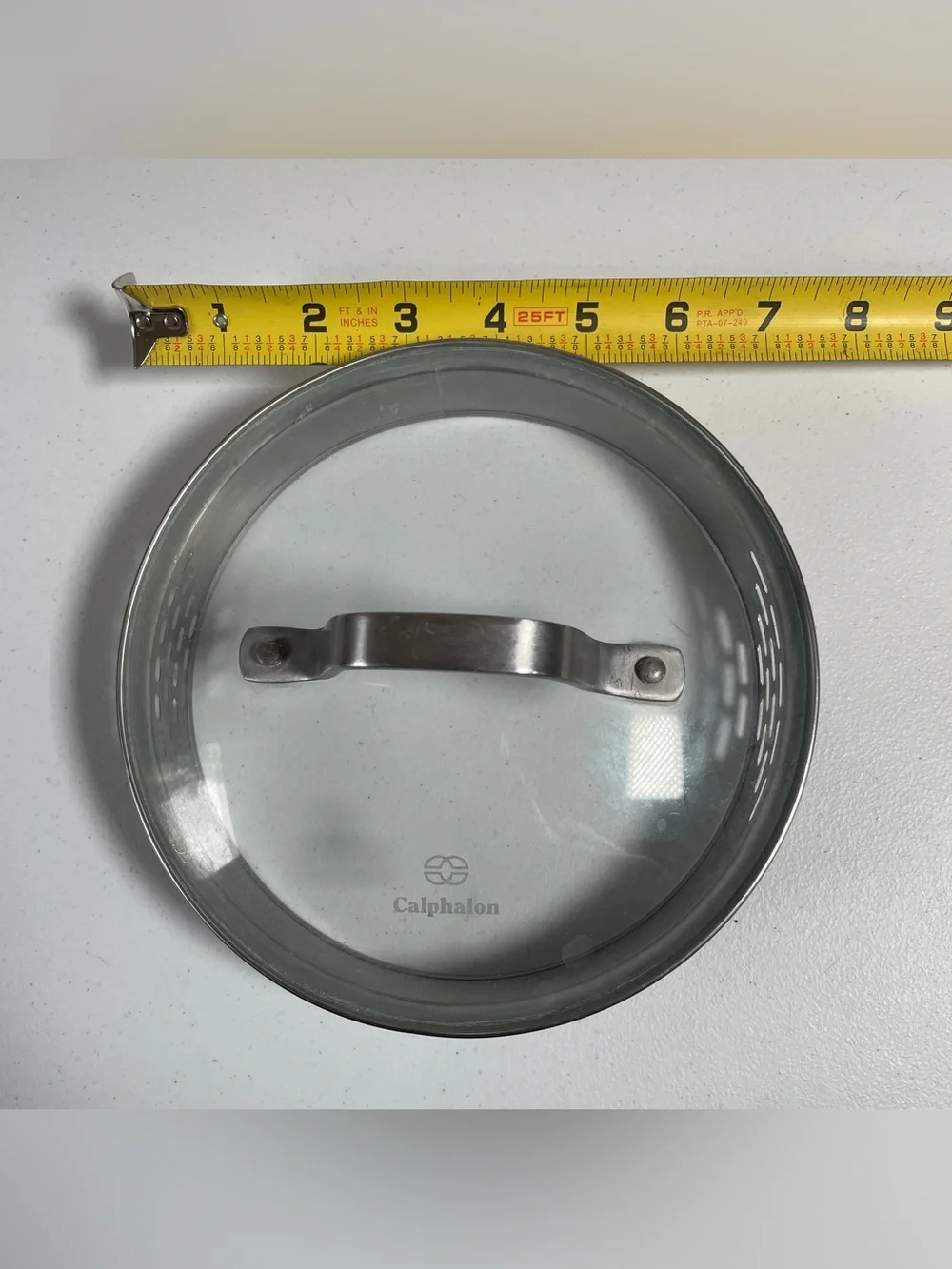 Calphalon Stainless Steel and Clear Glass Lid 6 1/2” *Lid ONLY*